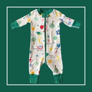Hanna Andersson Zipper Pajama—0/3m